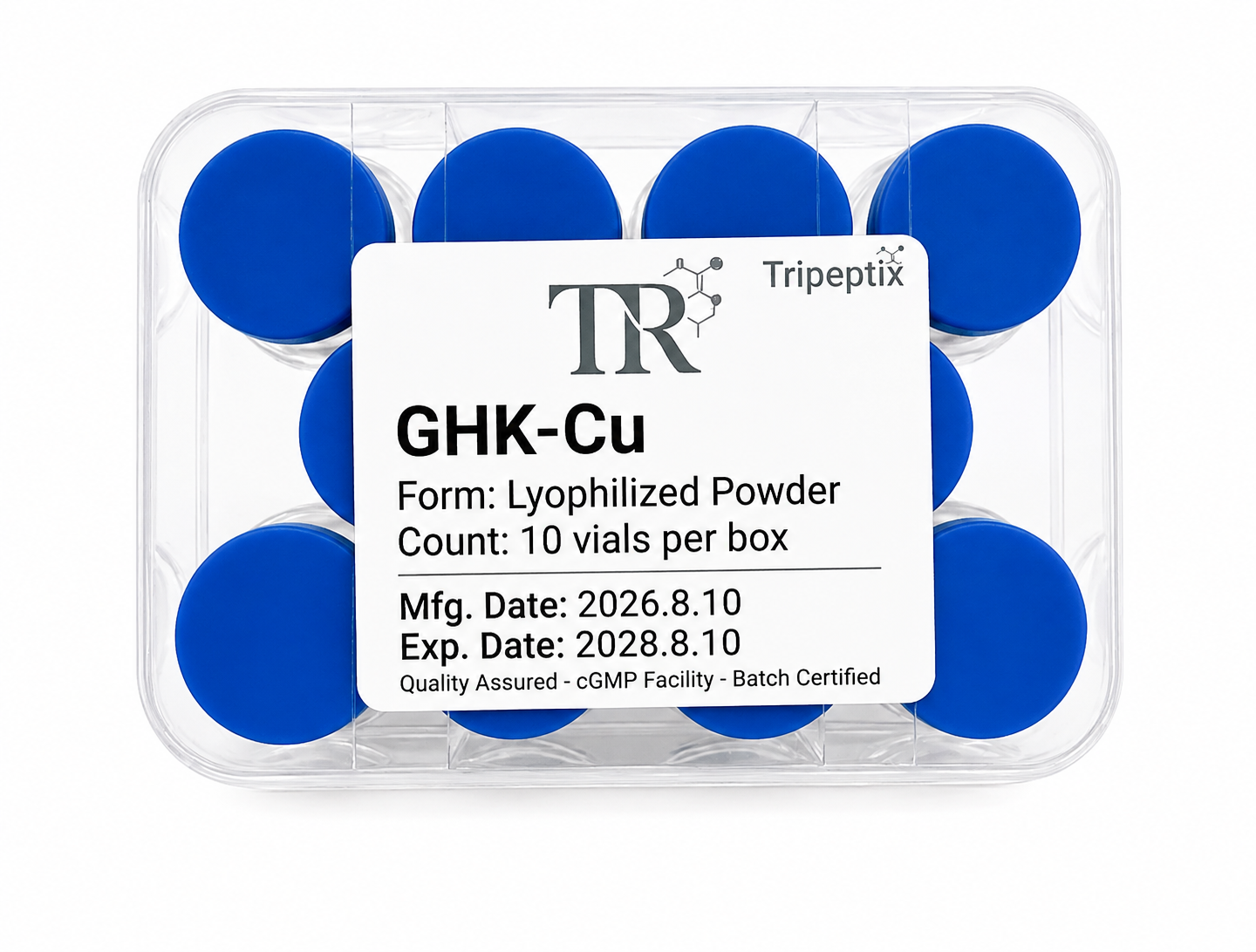 Tripeptix GHK-Cu 50mg 100mg  (Copper Peptide – Regenerative & Skin  | COA Verified