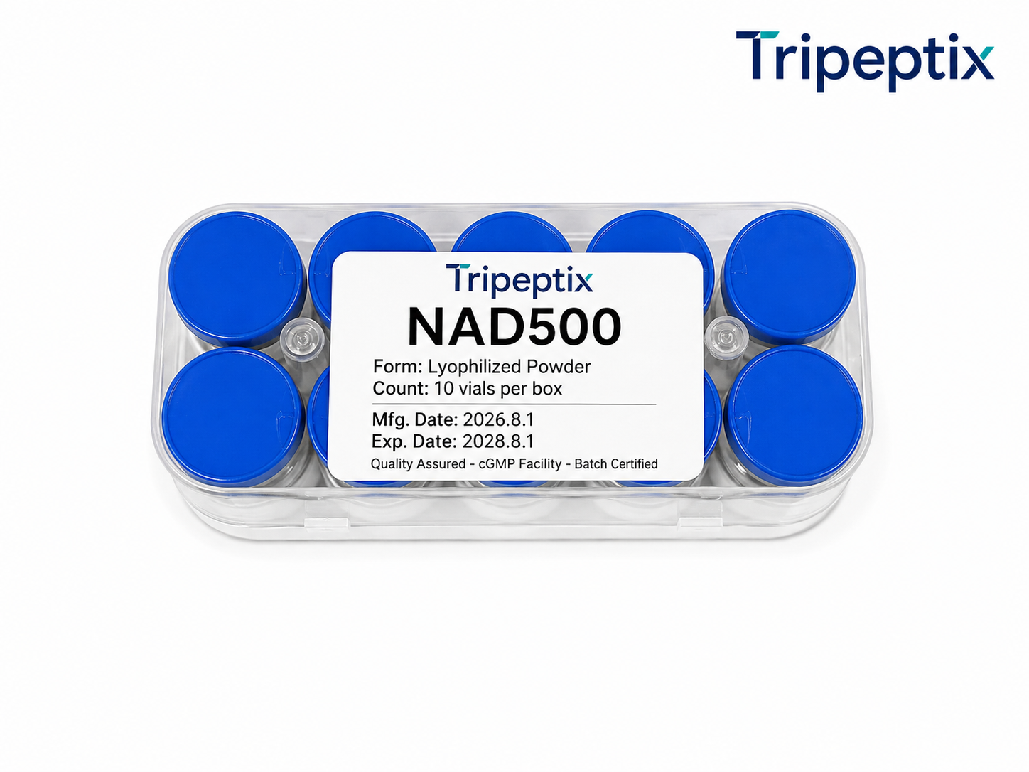 Tripeptix NAD+ (500 mg) | Boost Cellular Energy, Anti-Aging & DNA Repair Support | COA Verified