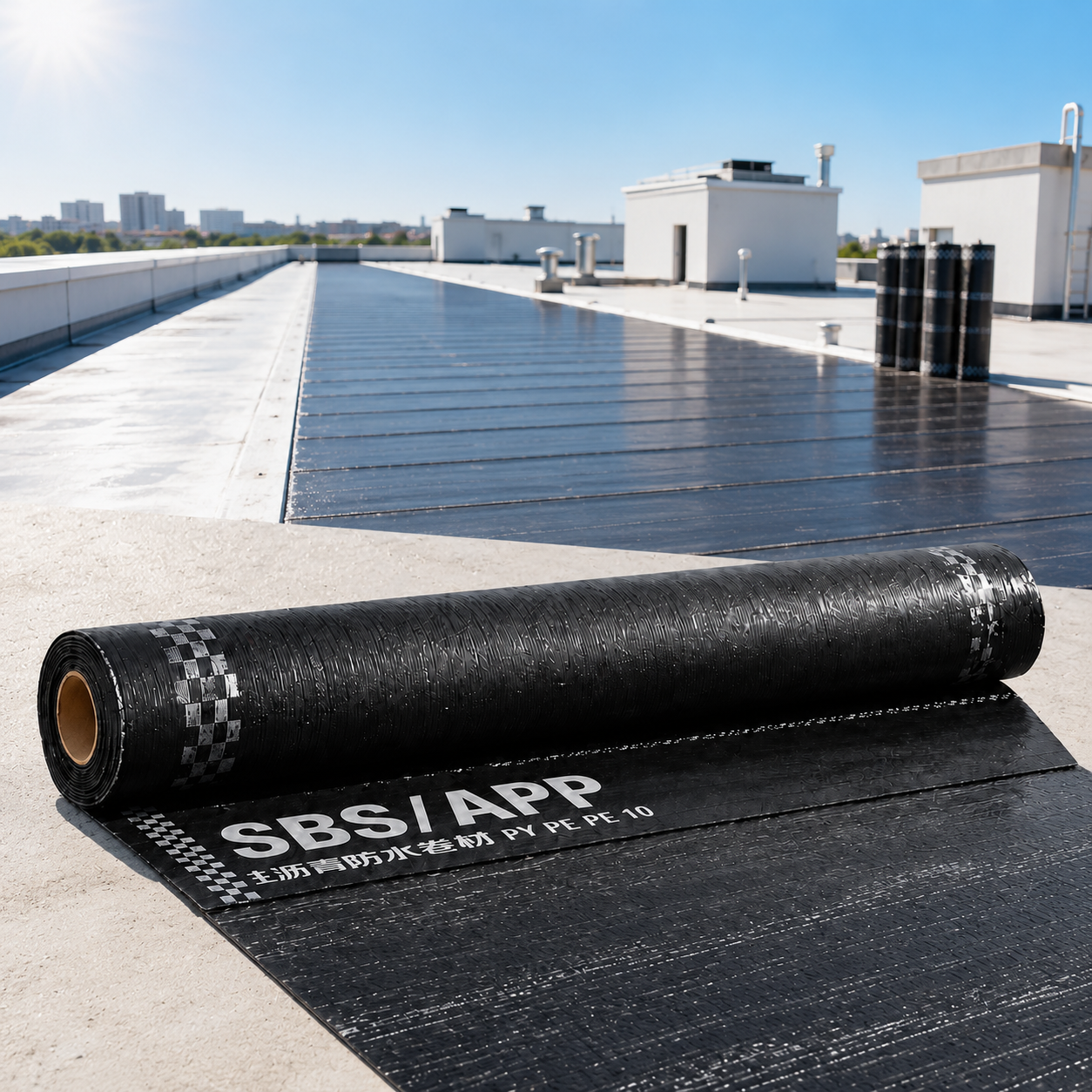 PE Film Torch-On Bitumen Waterproof Membrane