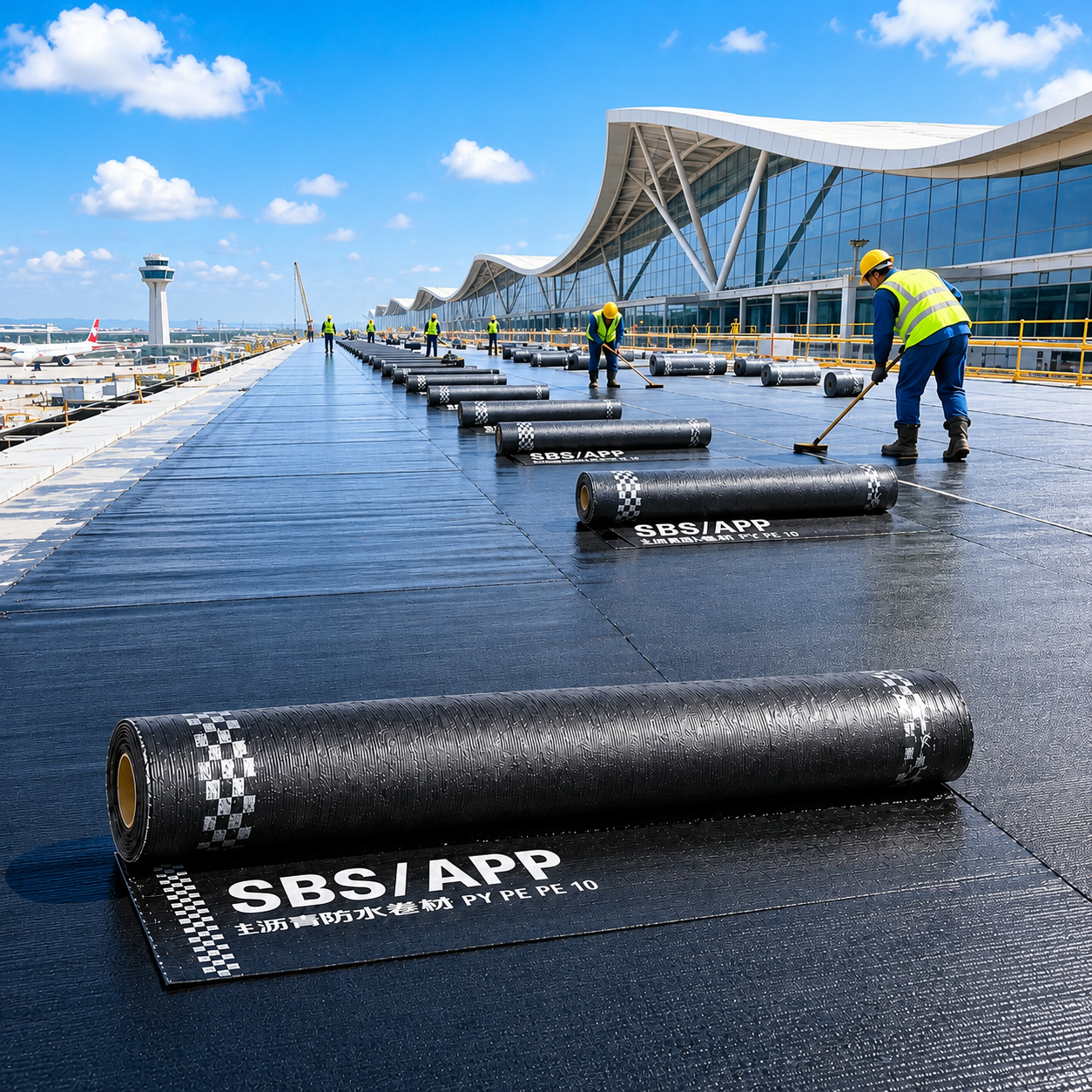 PE Film Torch-On Bitumen Waterproof Membrane