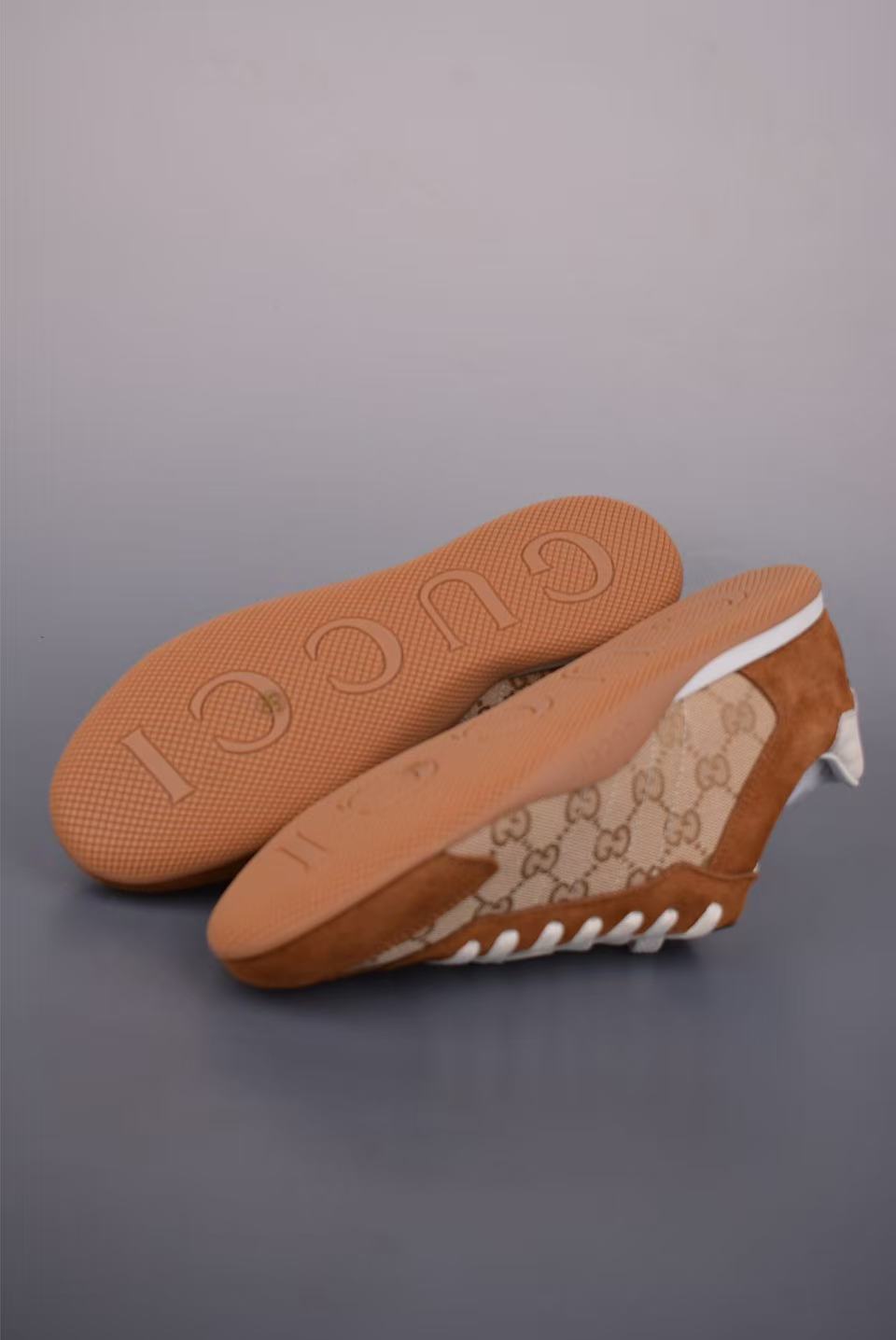 Men Retro Low‑Top Casual Sneakers, Suede & Jacquard Canvas Upper, Brown‑Beige Tone, Color‑Block Webbing Detail Street Shoes