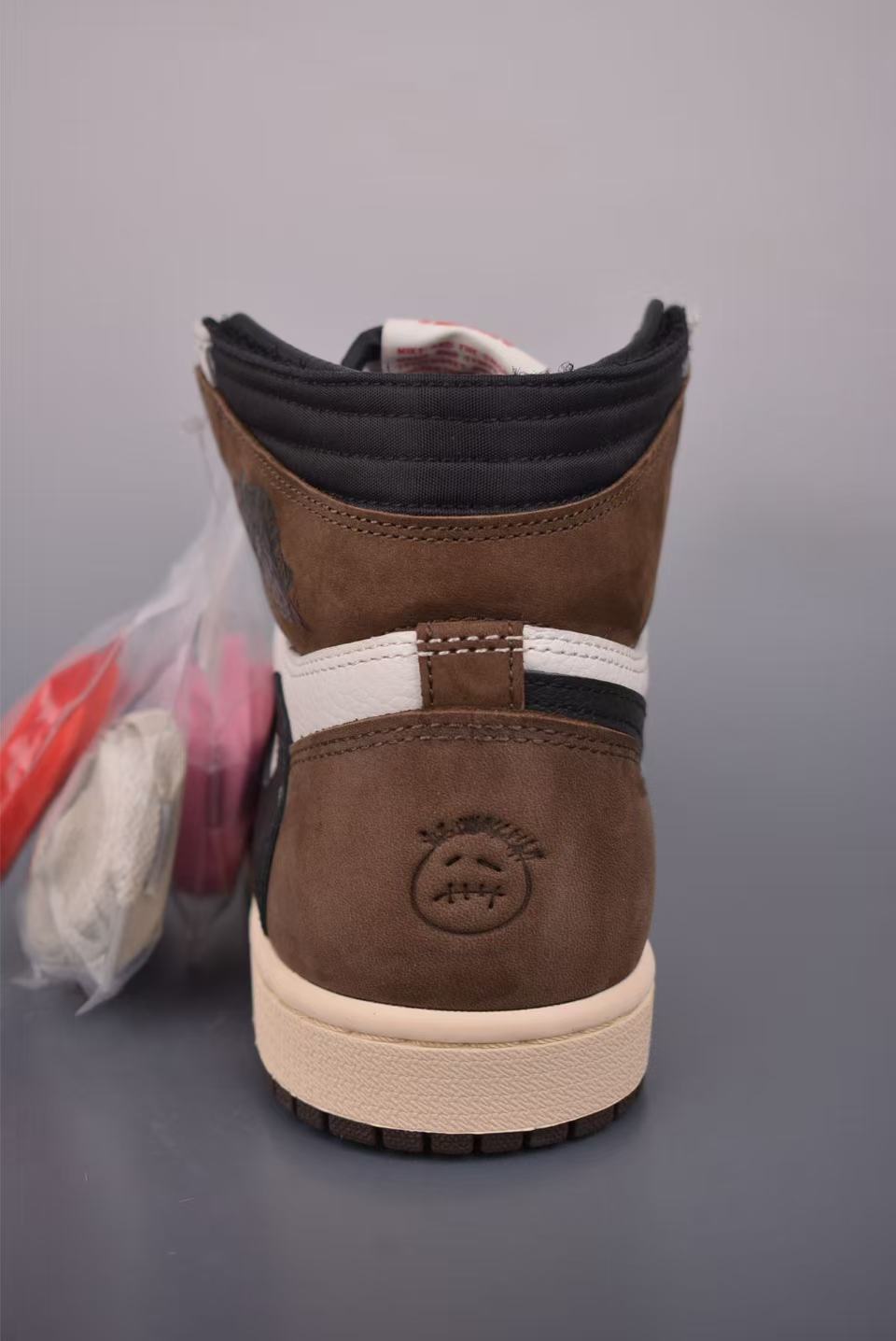 Men High‑Top Fashion Sneakers, White‑Brown Suede & Leather Upper, Special Side Overlay, Vintage Cream Midsole Street Shoes