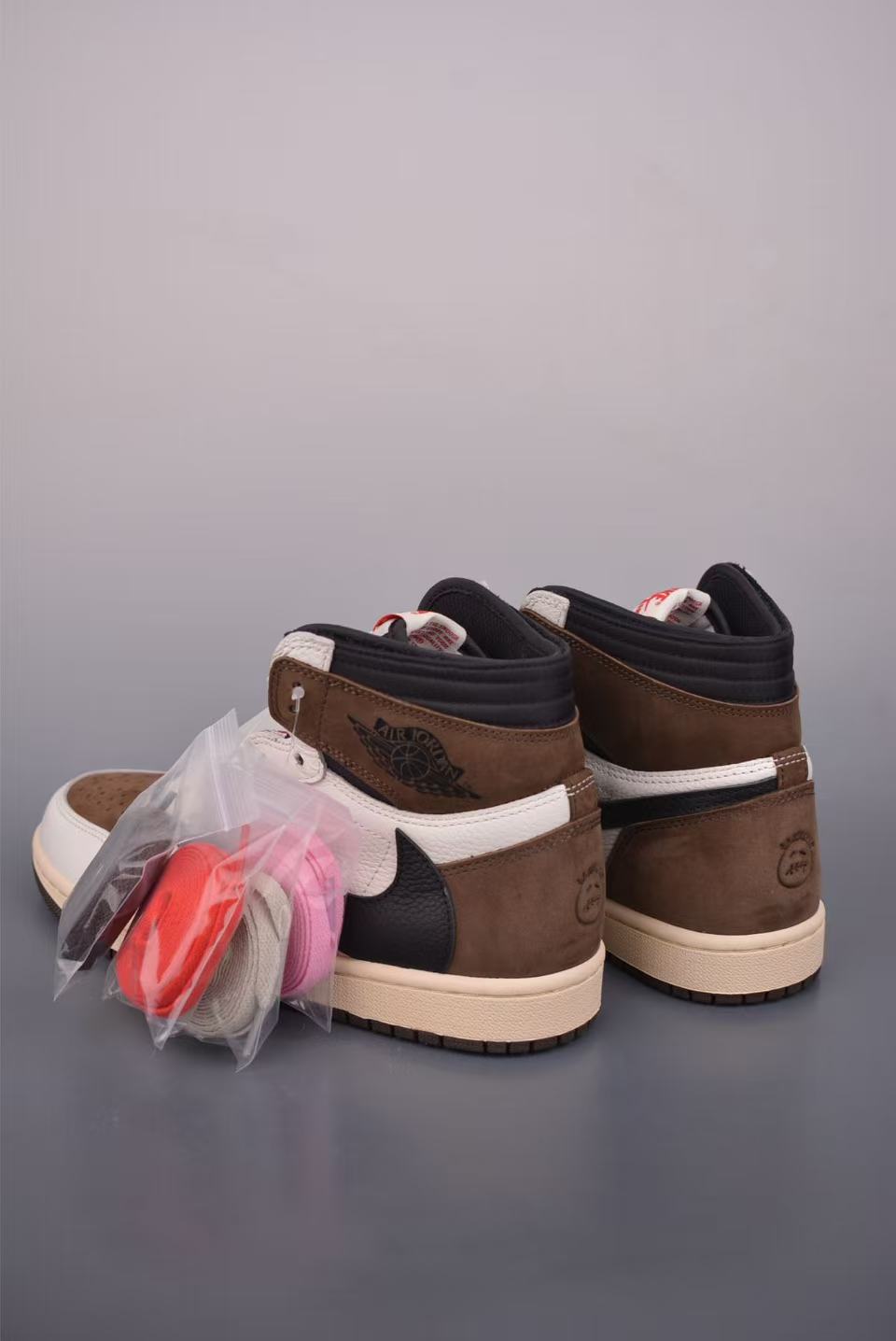 Men High‑Top Fashion Sneakers, White‑Brown Suede & Leather Upper, Special Side Overlay, Vintage Cream Midsole Street Shoes