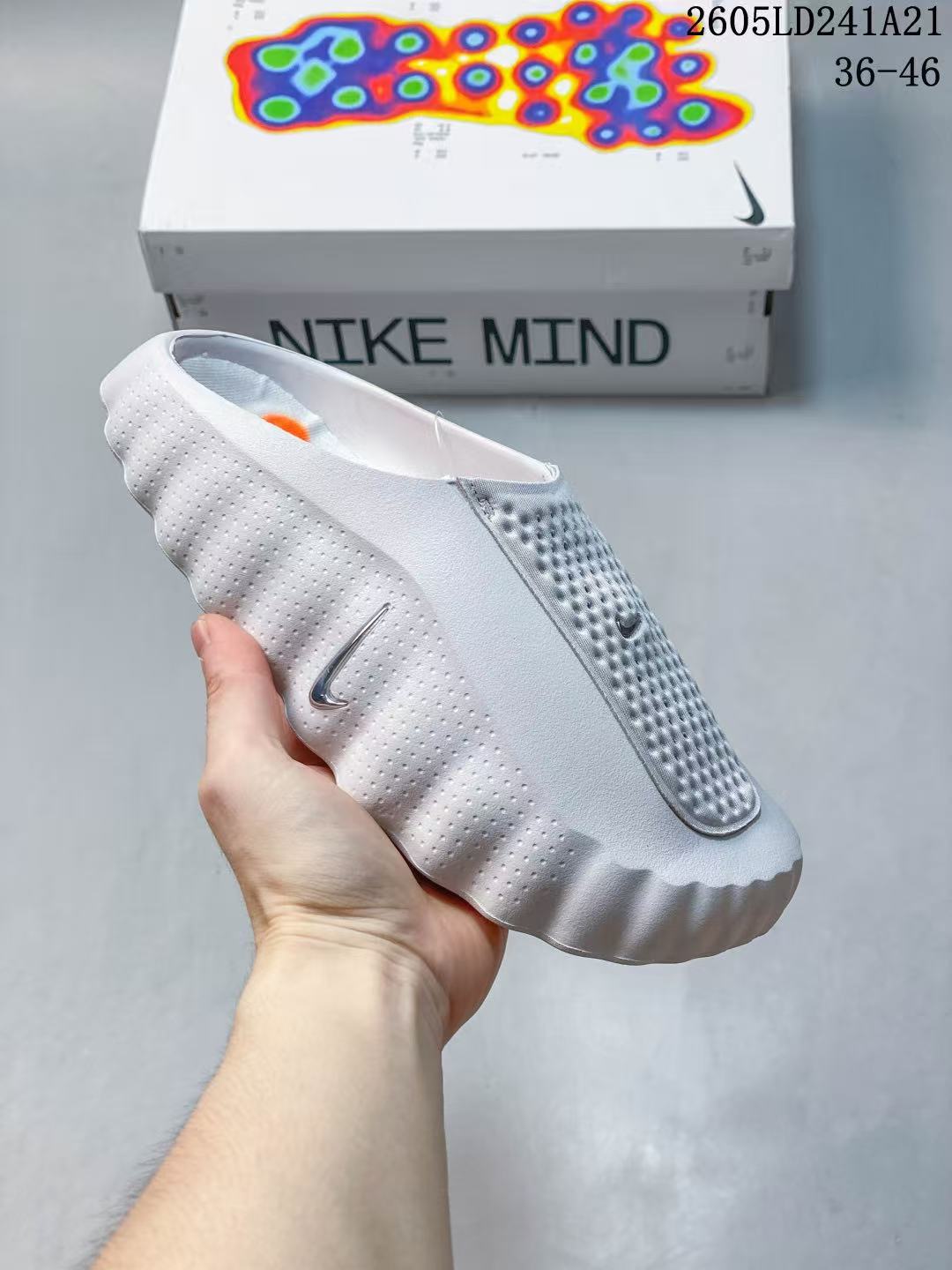 Men Women Cloud Foam Slide Slippers, Off‑White 3D Wave Thick Sole, Metallic Logo, Massage Insole Casual Beach Slides