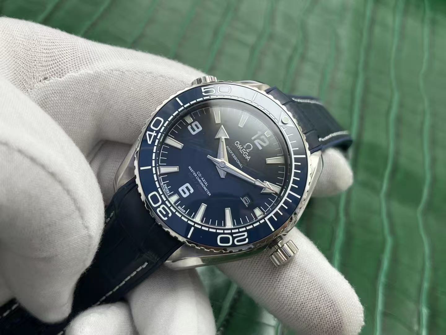 Men Professional Diver Style Wrist Watch, Stainless Steel Case, Ceramic Bezel, Rubber & Nylon Webbing Strap