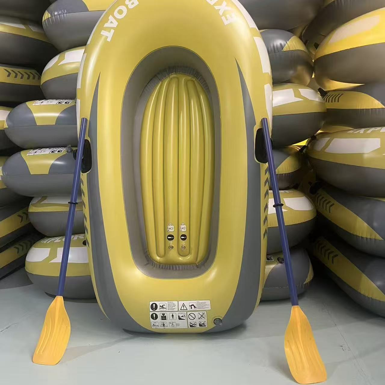 Inflatable Rubber Boat Portable Inflatable Kayak For Water Sports Outdoor Rafting