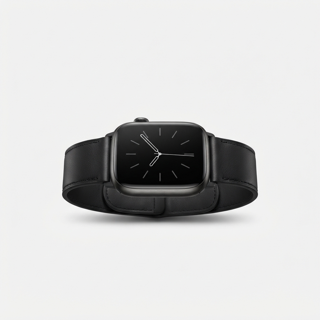 Black sport smartwatch with performance design