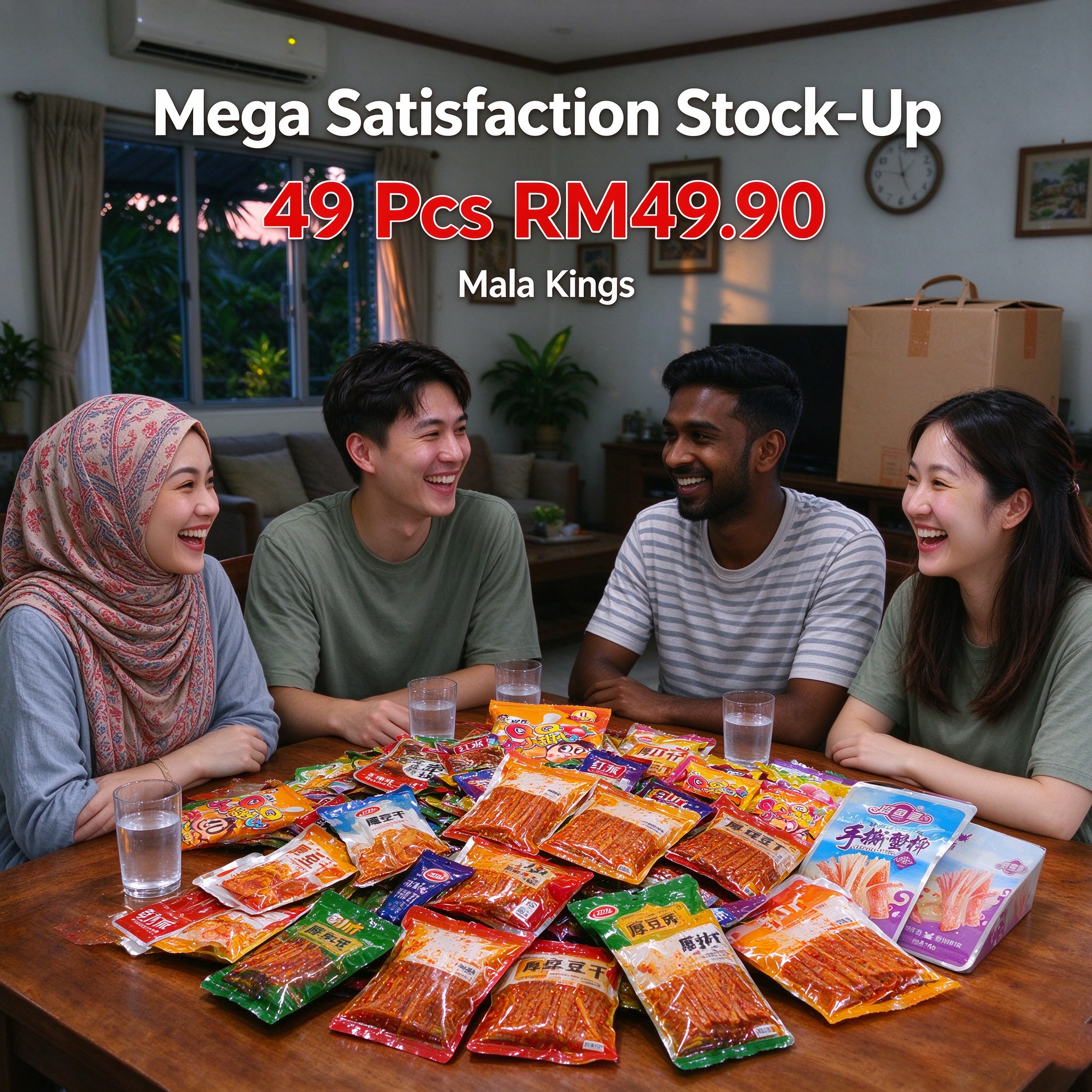 Spicy Mega Satisfaction Box (49 Pcs) 