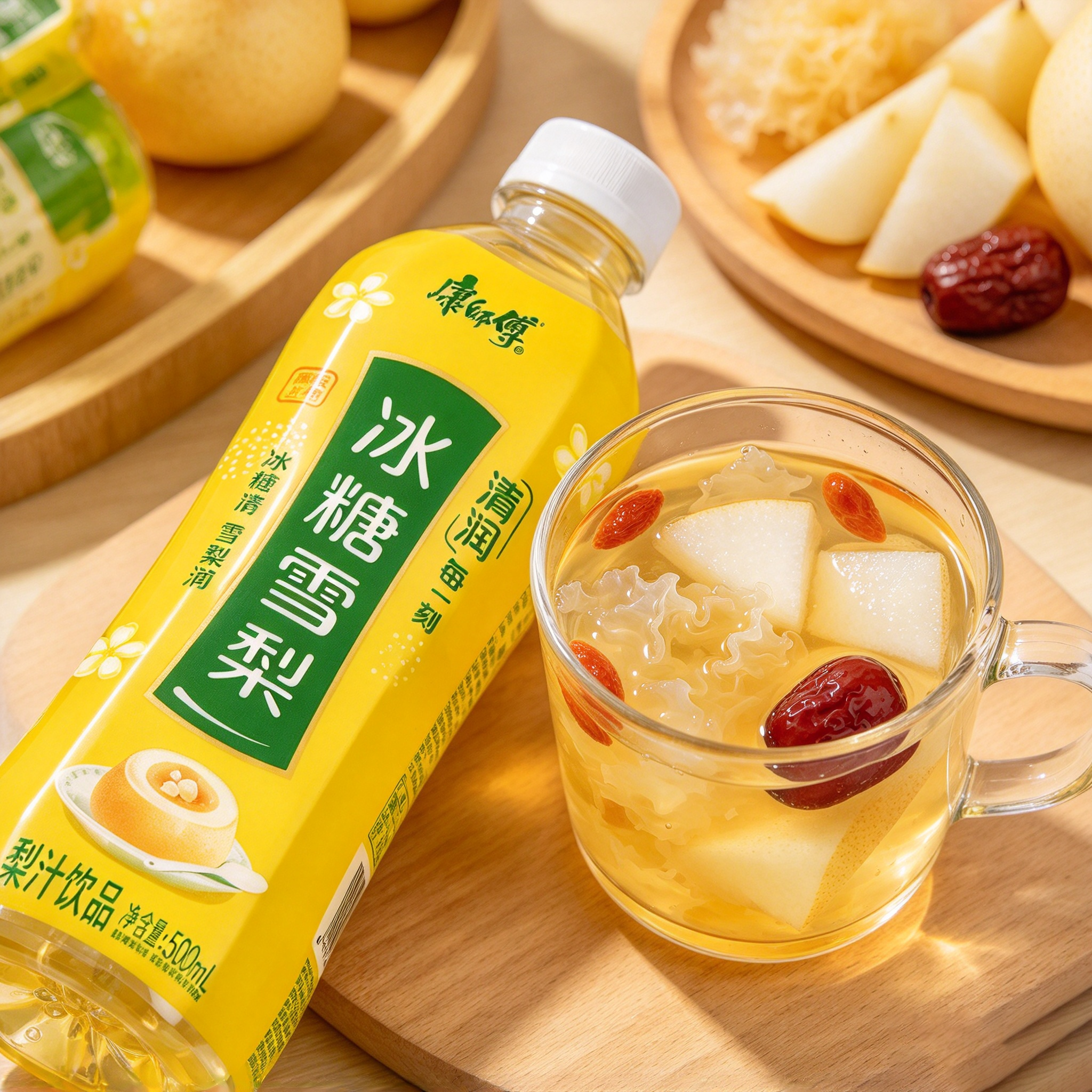 Master Kong Rock Sugar Pear Drink 500ml 康师傅冰糖雪梨 500ml