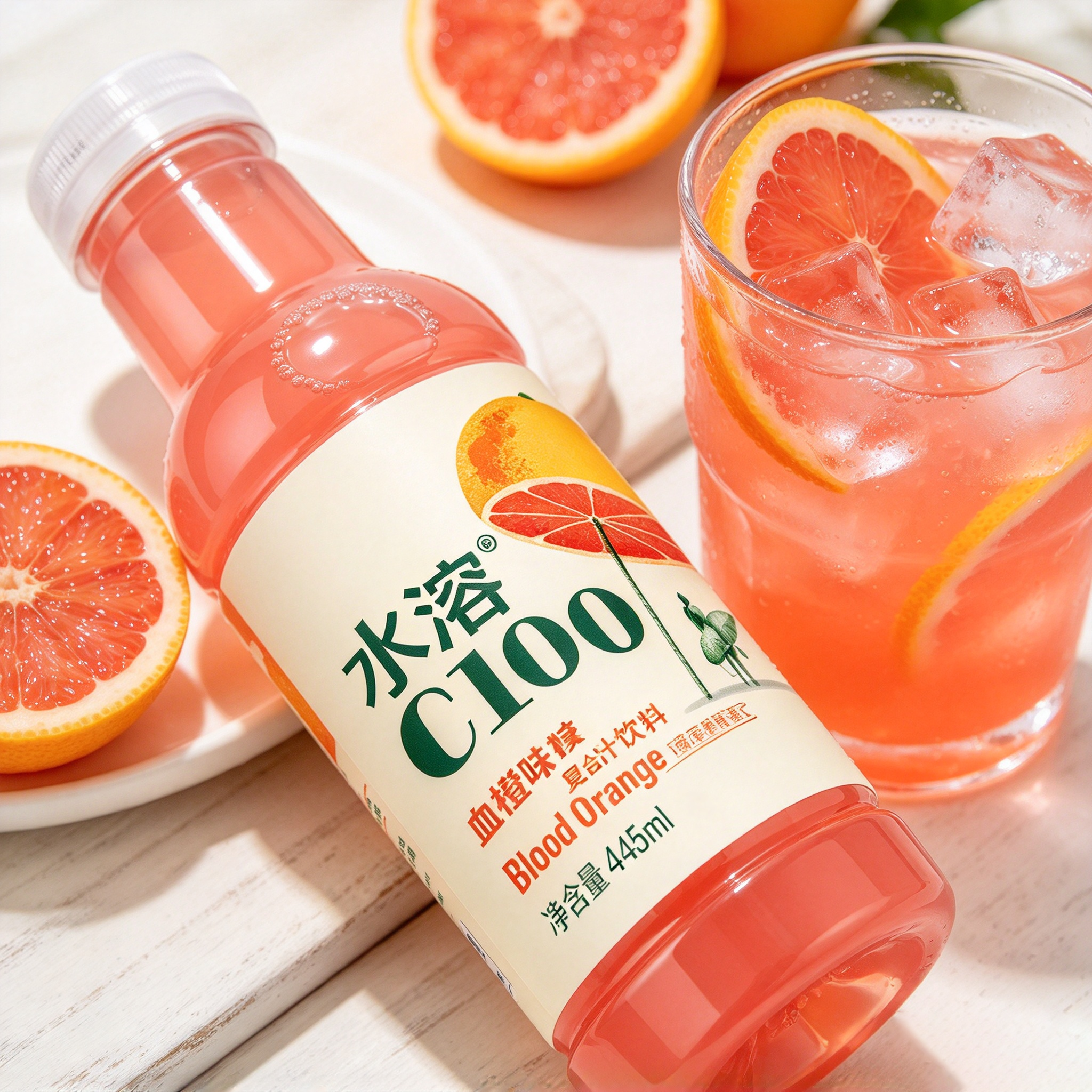 Shuirong C100 Blood Orange 445ml 水溶C100血橙味 445ml