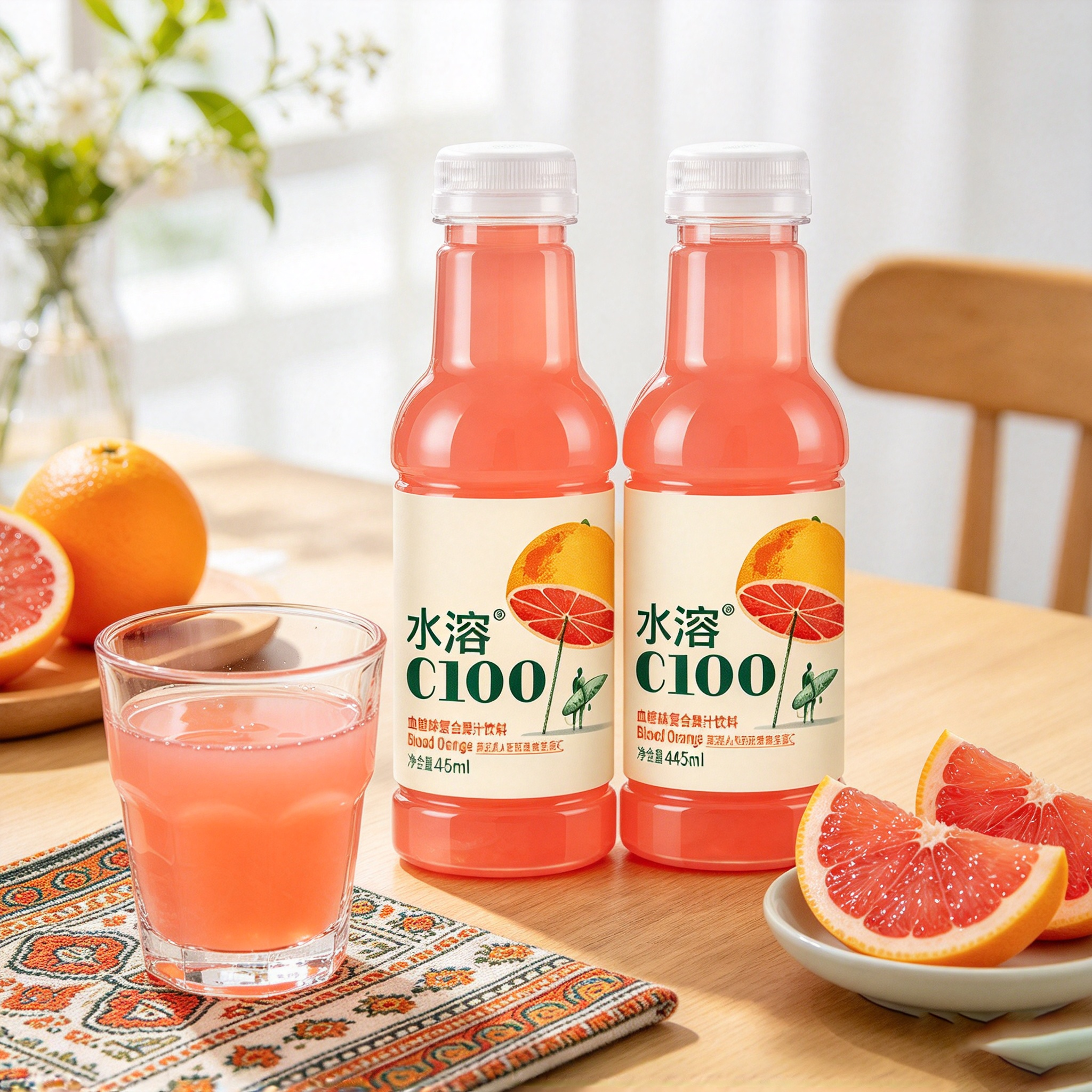 Shuirong C100 Blood Orange 445ml 水溶C100血橙味 445ml
