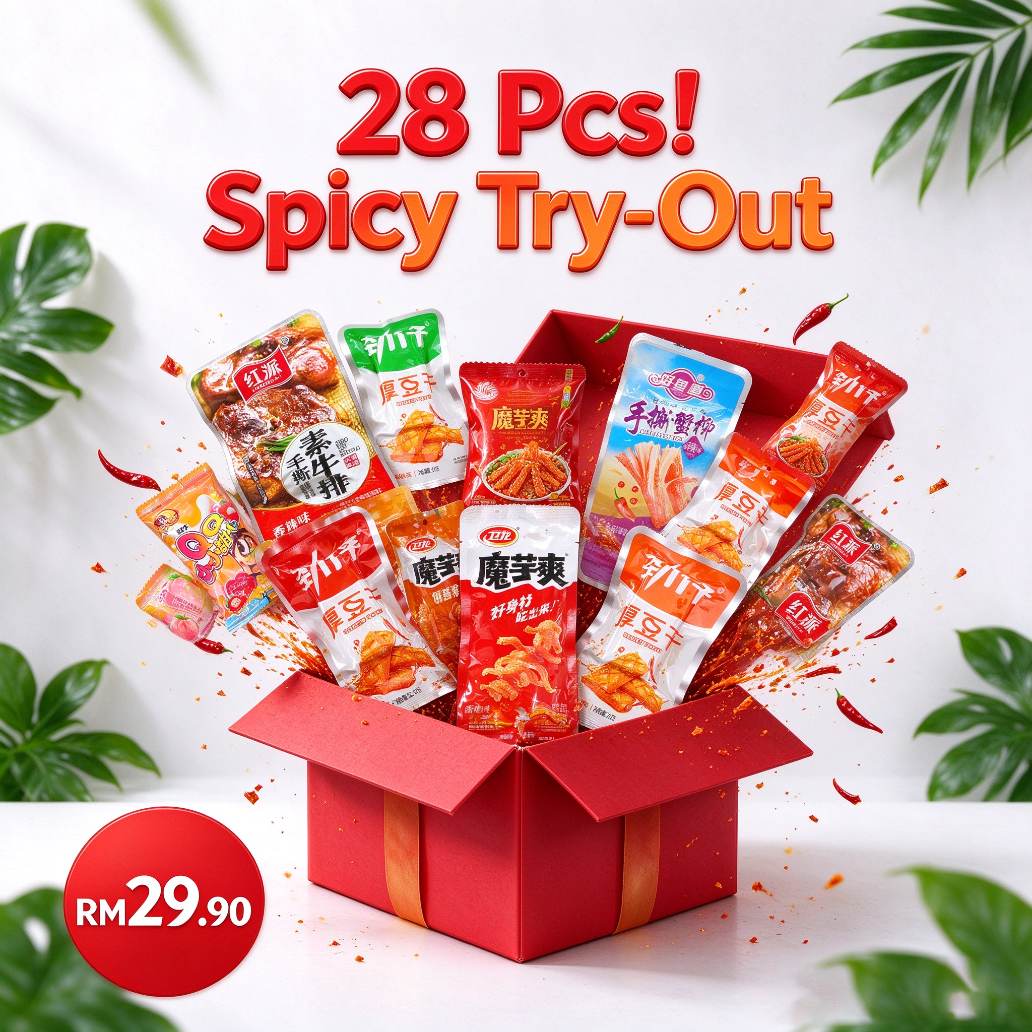 Spicy Try-Out Box (28 Pcs) 