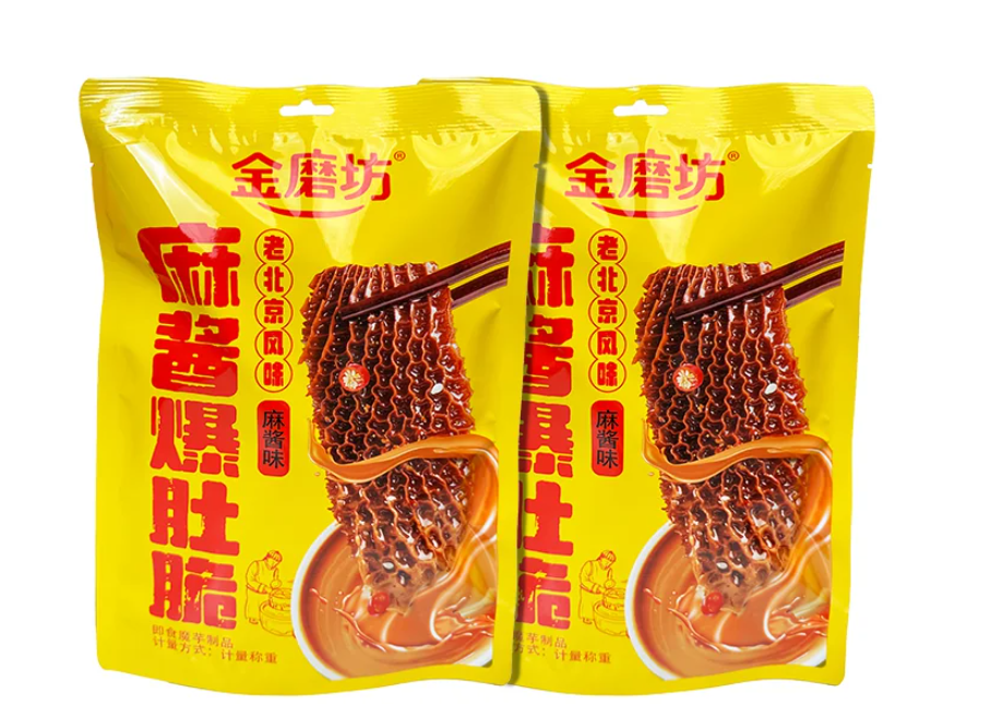 Jinmofang Sesame Crispy Snack 14g 金磨坊麻酱爆肚脆麻酱味14g