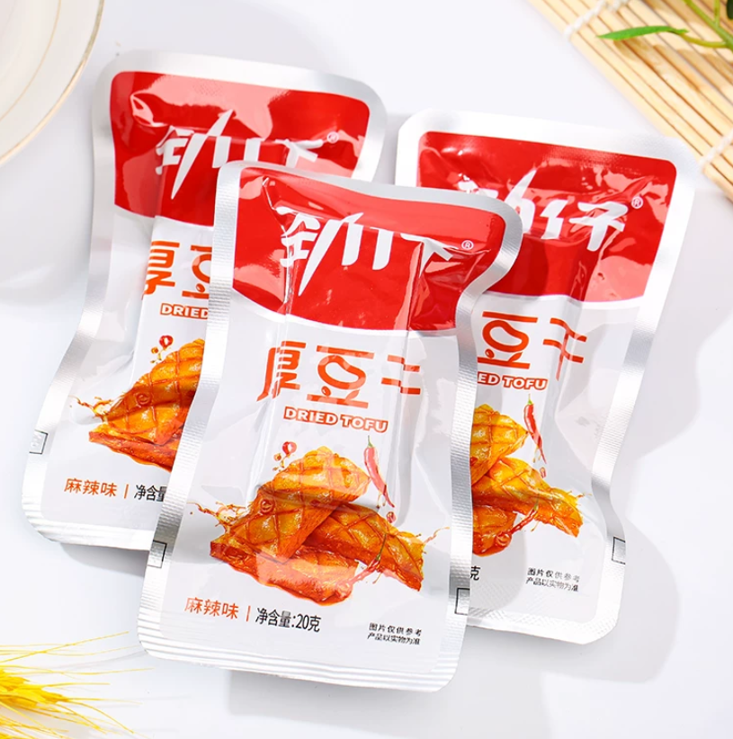  Jinzai Thick Tofu (Mala/Spicy/Pickled Pepper) 25g 劲仔厚豆干麻辣/香辣/泡椒 25g