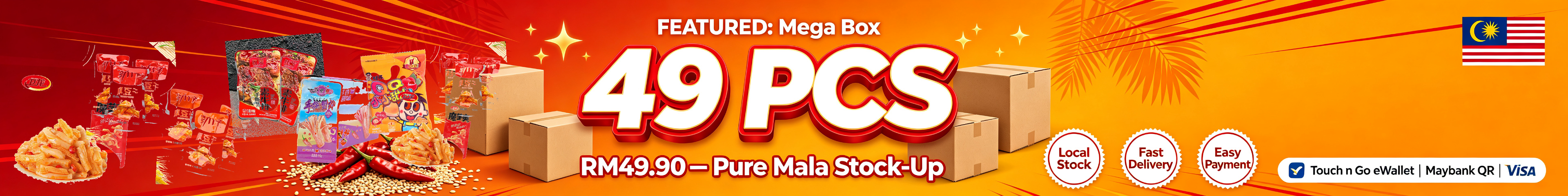 RM49 Free Shipping 9.9 Snack Deals