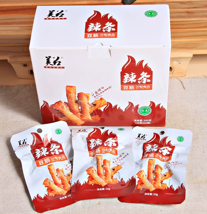 Meizhao Latiao Bean Gluten 25g 美召辣条豆筋 25g