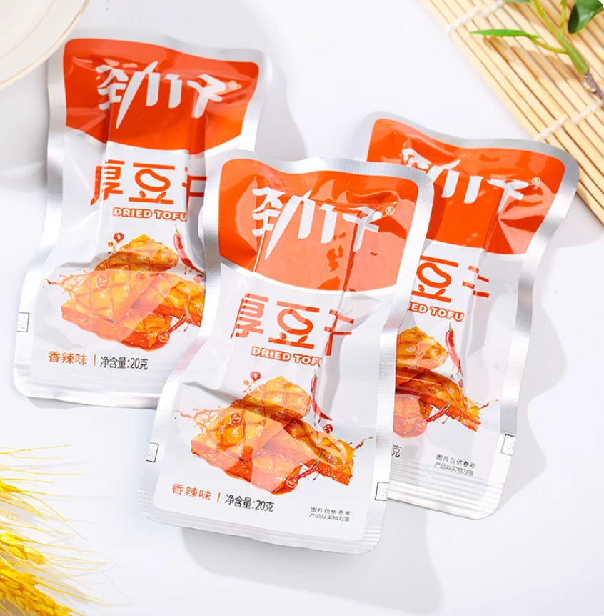  Jinzai Thick Tofu (Mala/Spicy/Pickled Pepper) 25g 劲仔厚豆干麻辣/香辣/泡椒 25g