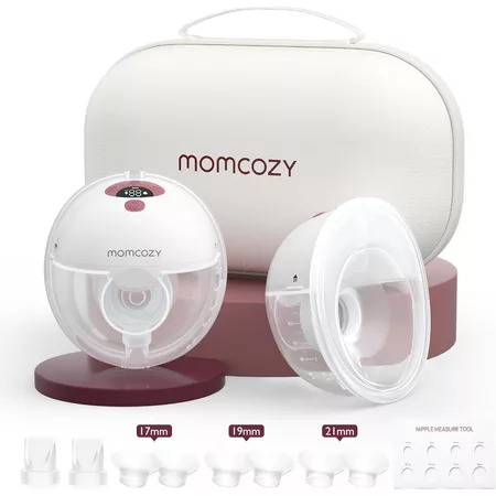 Momcozy M5 Smart Pam Susu Boleh Pakai Tangan Bebas Dengan Flange Berkembar Seakan Mulut Bayi, 3 Mod & 9 Tahap Sedutan