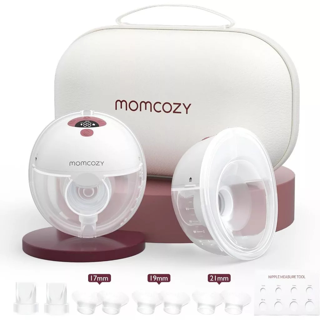 Momcozy M5 Smart Pam Susu Boleh Pakai Tangan Bebas Dengan Flange Berkembar Seakan Mulut Bayi, 3 Mod & 9 Tahap Sedutan