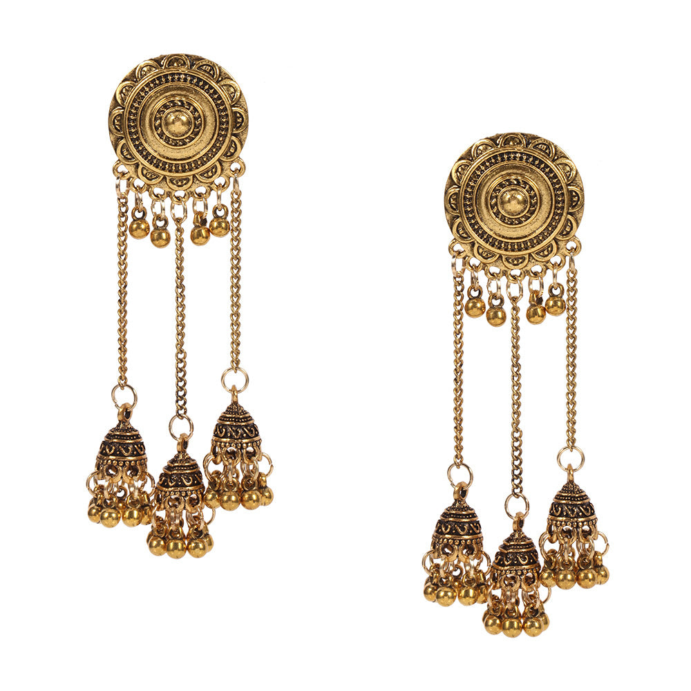 Boho Vintage Floral Beaded Earrings - product image 5