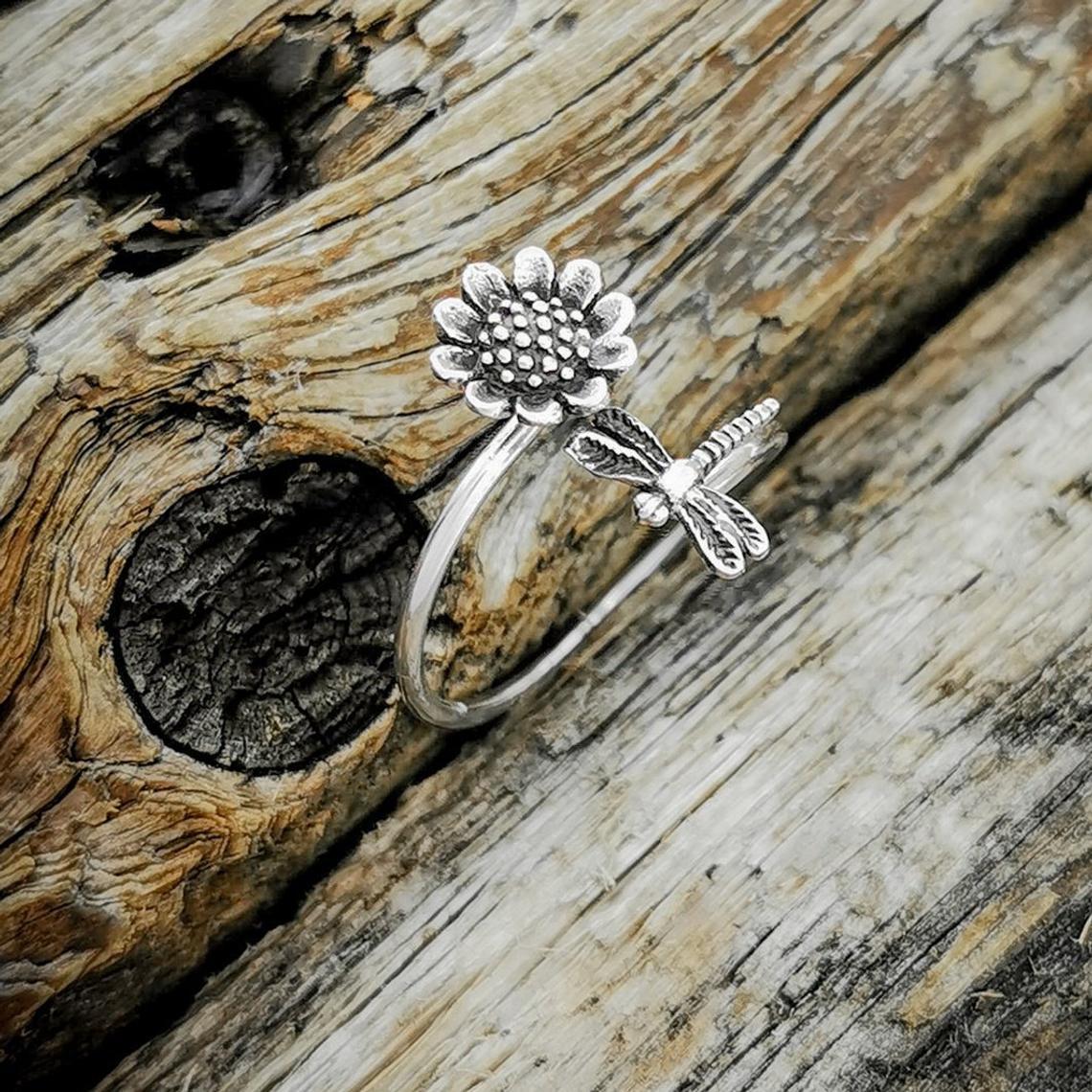Floral Cross Ring for Women - product image 3