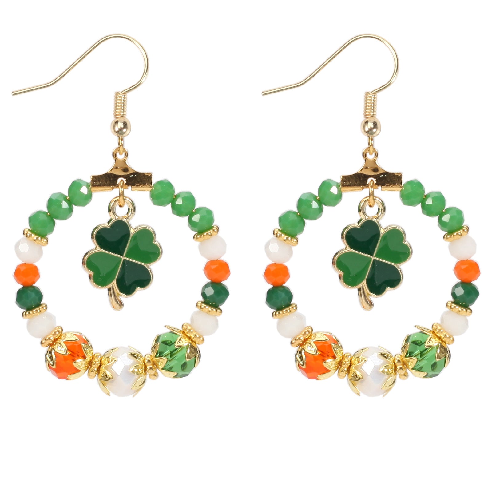 Wine Glass Beaded Crystal Earrings - product image 2