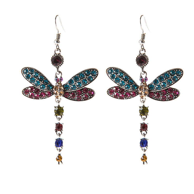 Insect Dragonfly Earrings Style Unique Animal Dragonfly Pendant Earrings - product image 1
