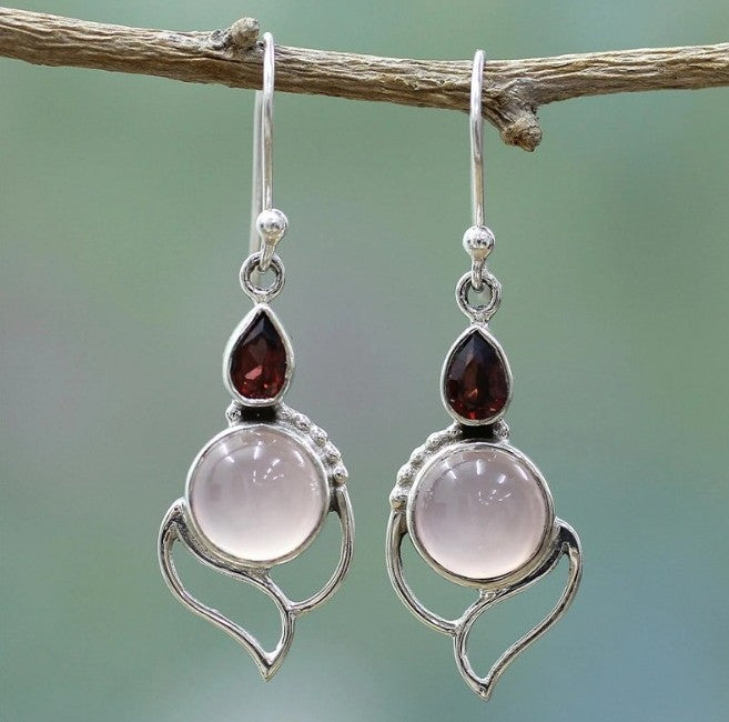 Earrings Inlaid with Sea Blue Topaz for Women Creative Rotating Water Drop - product image 48
