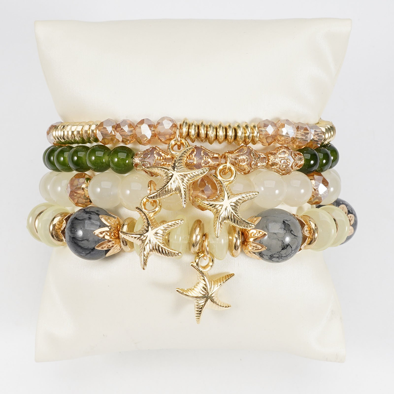 Boho Cross Beaded Crystal Necklace - product image 4
