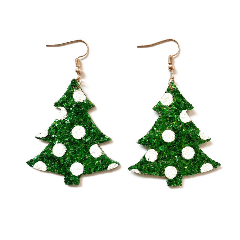 Cross Leather Earrings