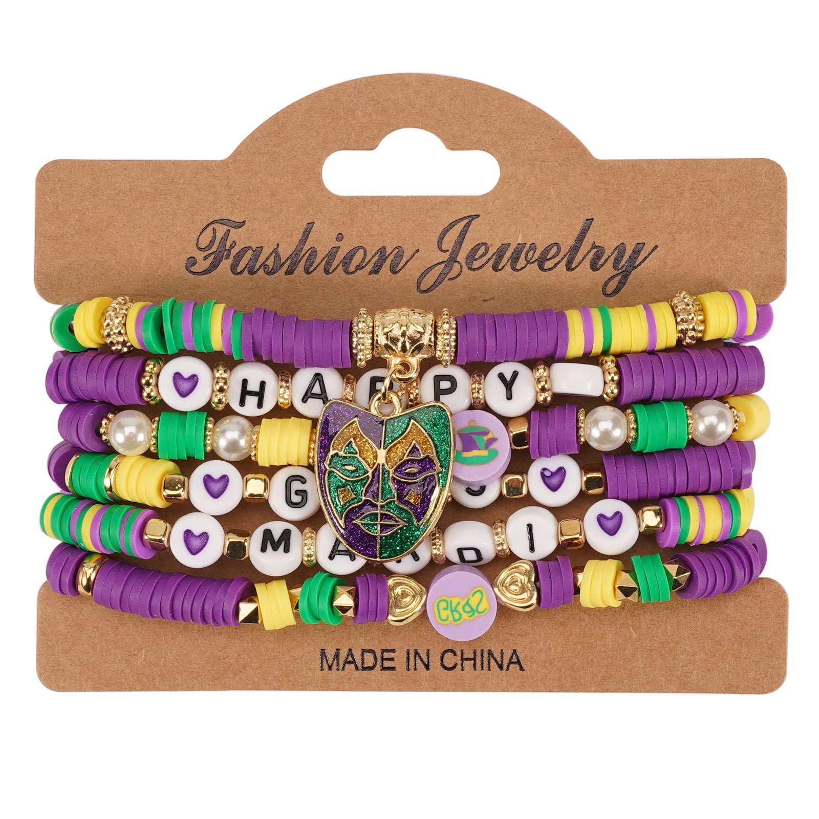 Brazilian Carnival Bracelet Mardi Gras Hat - Face Mask - Pendant - - product image 8