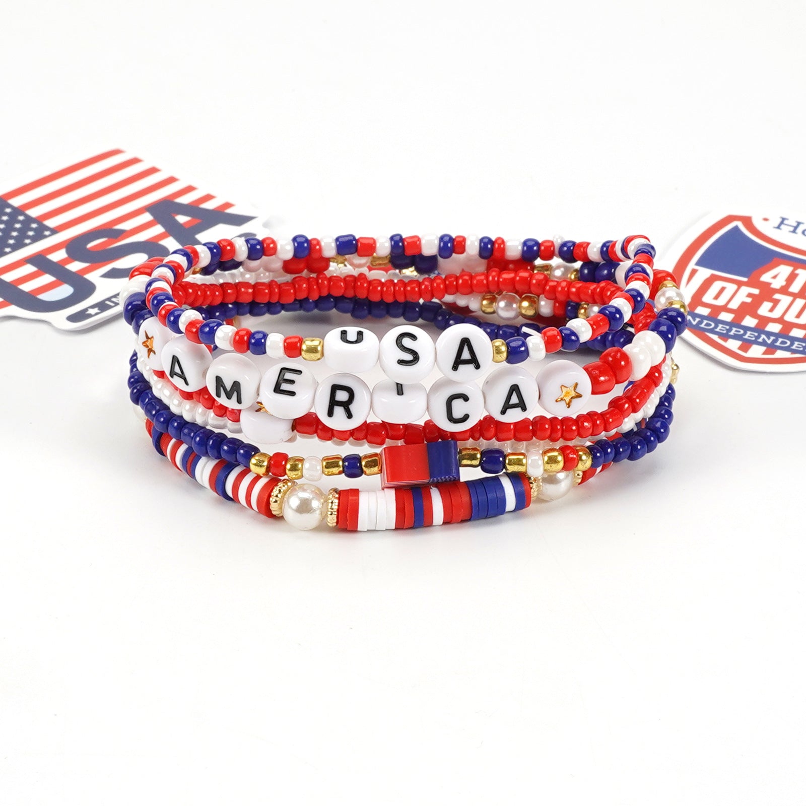 Flag Beaded Bracelet - product image 26