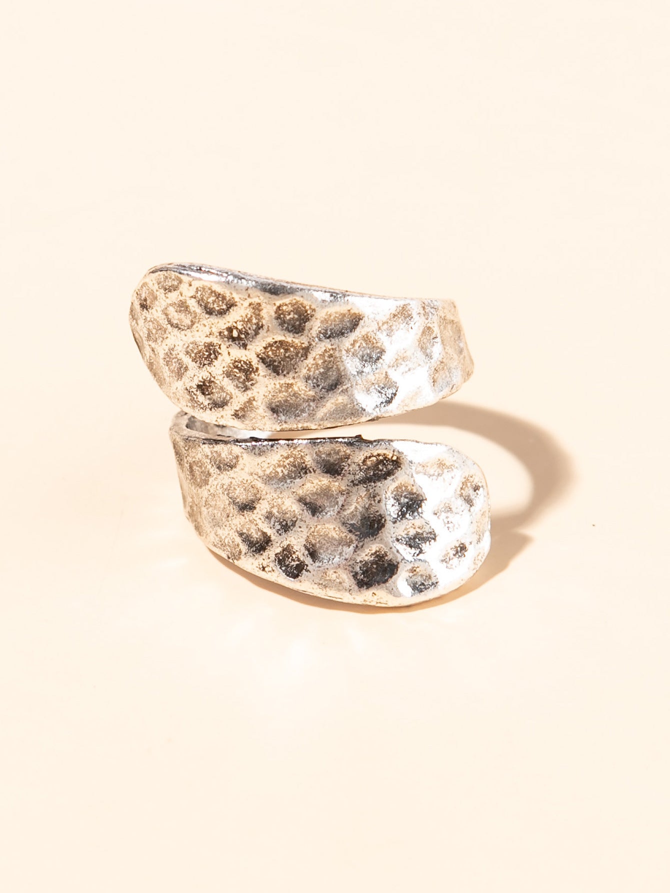 Style Irregular Concave-convex Open Ring - Personalized Trendy Wide Band Ring - product image 4
