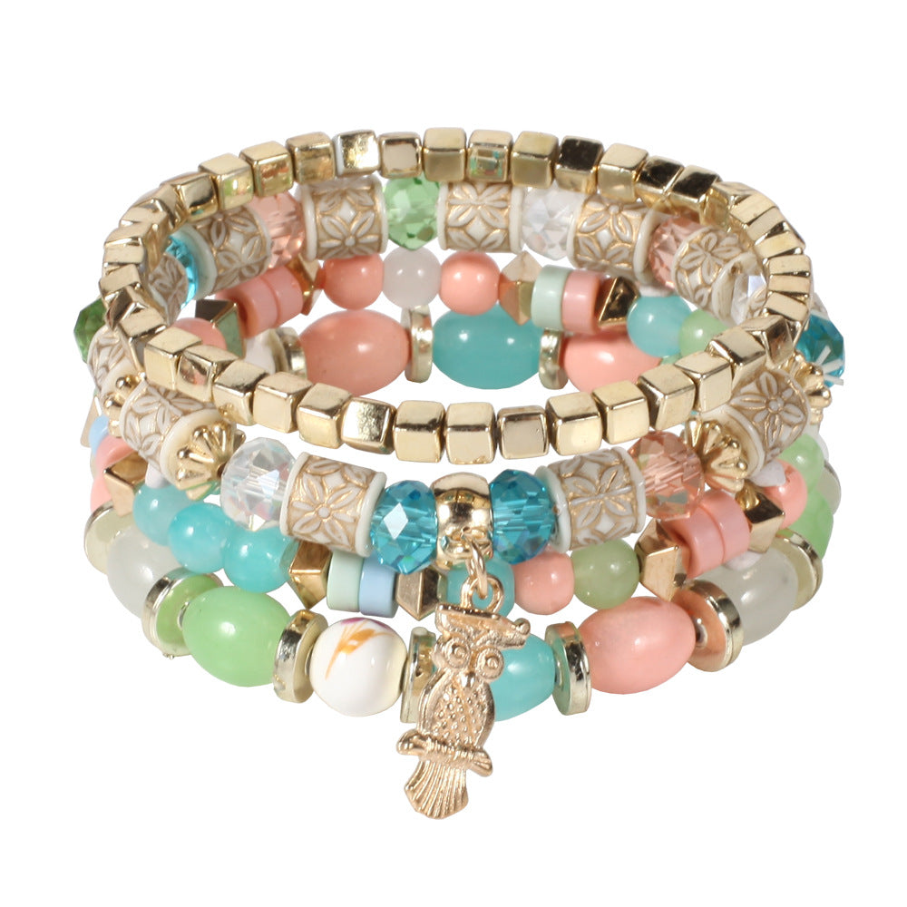 Boho Beaded Crystal Bracelet - product image 5