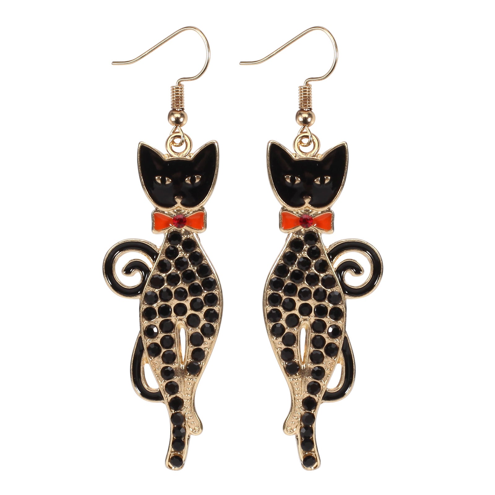 Halloween Earrings Featuring A Little Cat - A Screaming Ghost - A Pumpkin - A - product image 7