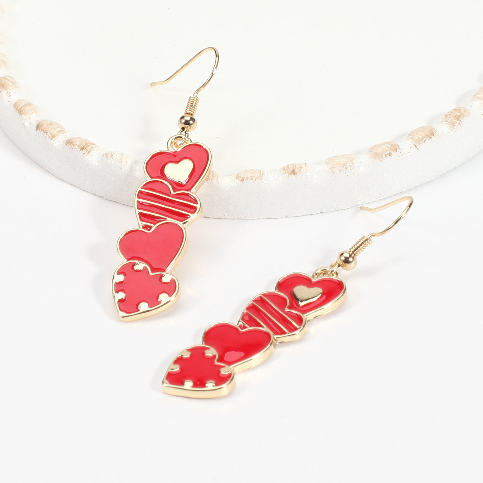 Heart Cross Crystal Earrings - product image 35
