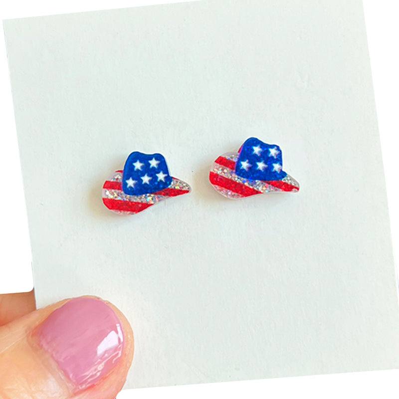 Supply Earrings for Independence Day - Small - Exquisite - Shiny - product image 6