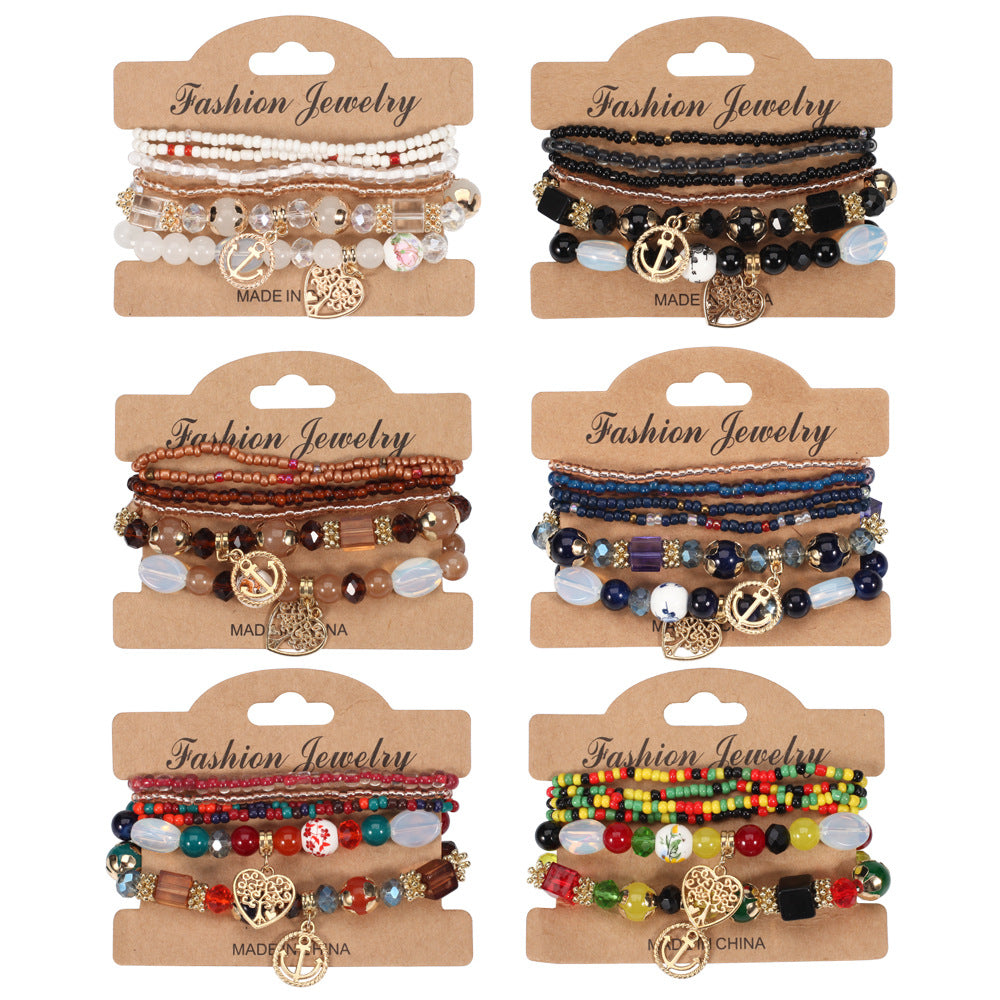 Boho Cross Beaded Bracelet for Women - product image 1