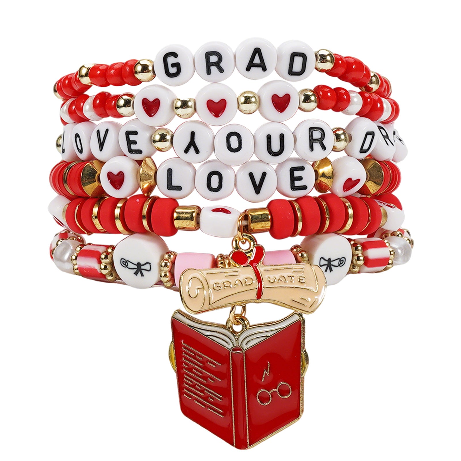 Back-to-school Season Bracelet Book and Graduation Cap A+fraction Ruler - product image 9