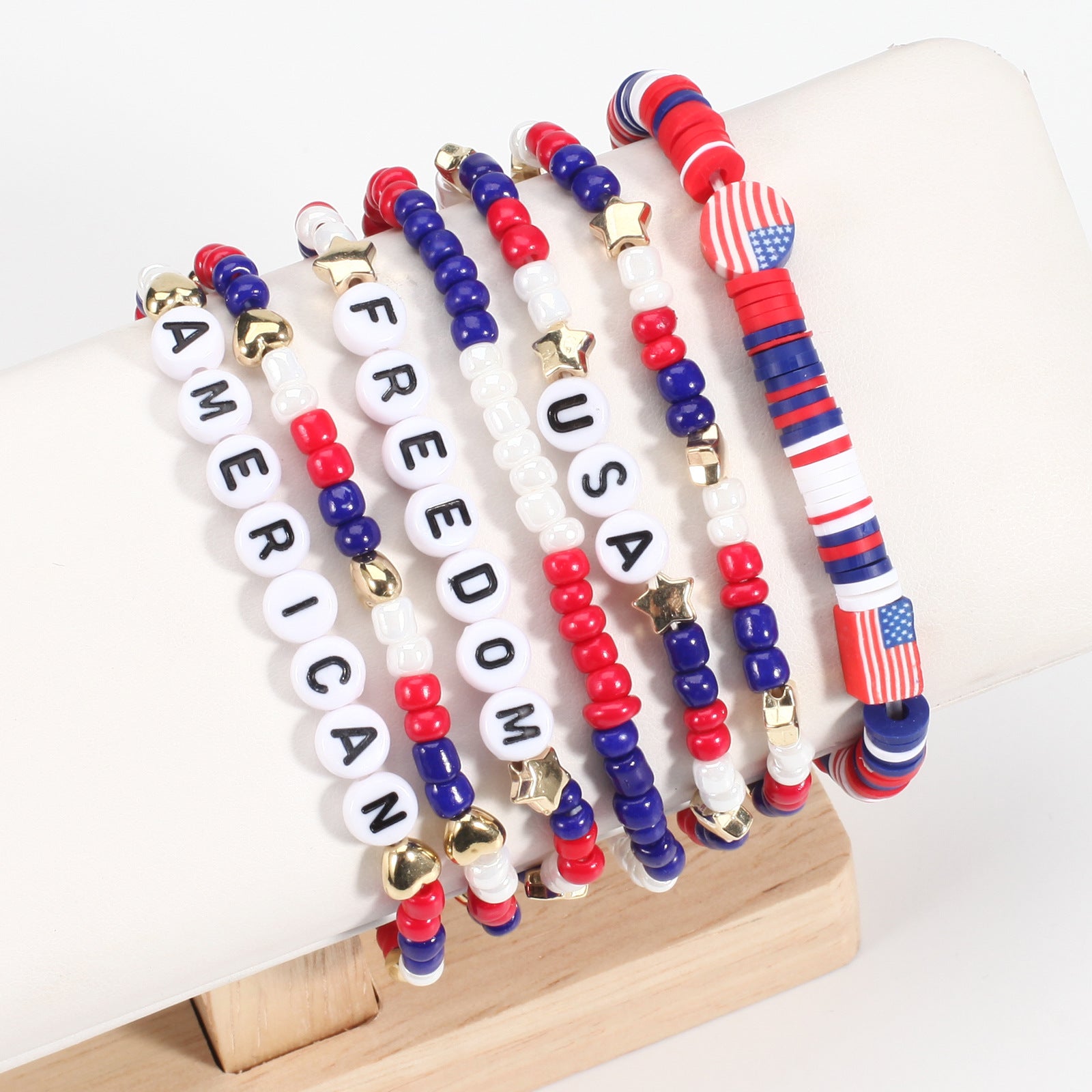 Flag Beaded Bracelet - product image 4