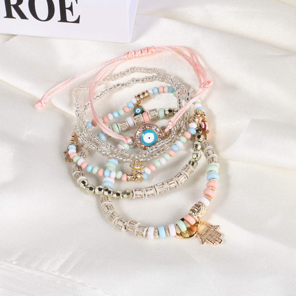 Cross Beaded Bracelet