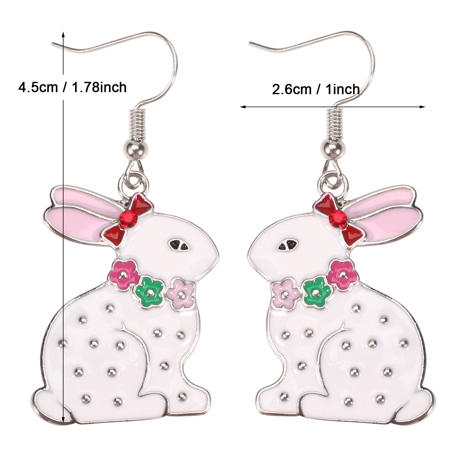 Easter Earrings Cartoon Cute Rabbit Easter Egg Carrot Earrings Spring Holiday - product image 25