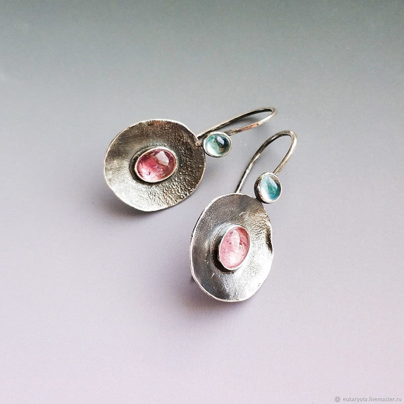 Boho Vintage Moon Cross Earrings - product image 2