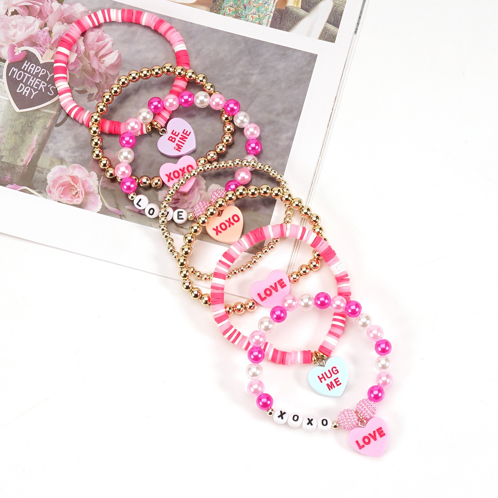 Floral Cross Beaded Necklace