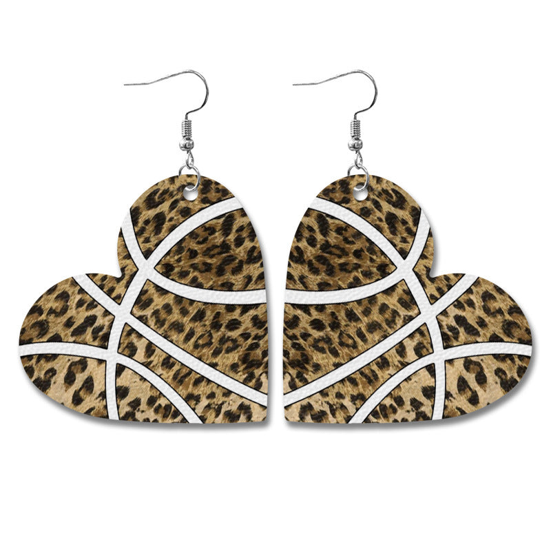 Heart Cross Leather Earrings - product image 10