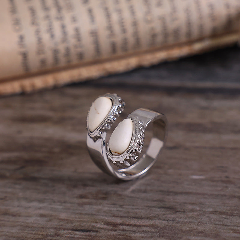 Turquoise Vintage Cross Ring - product image 4