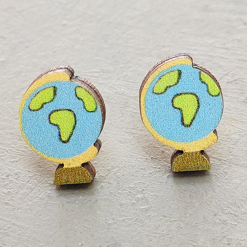 Cross Wood Earrings - product image 12