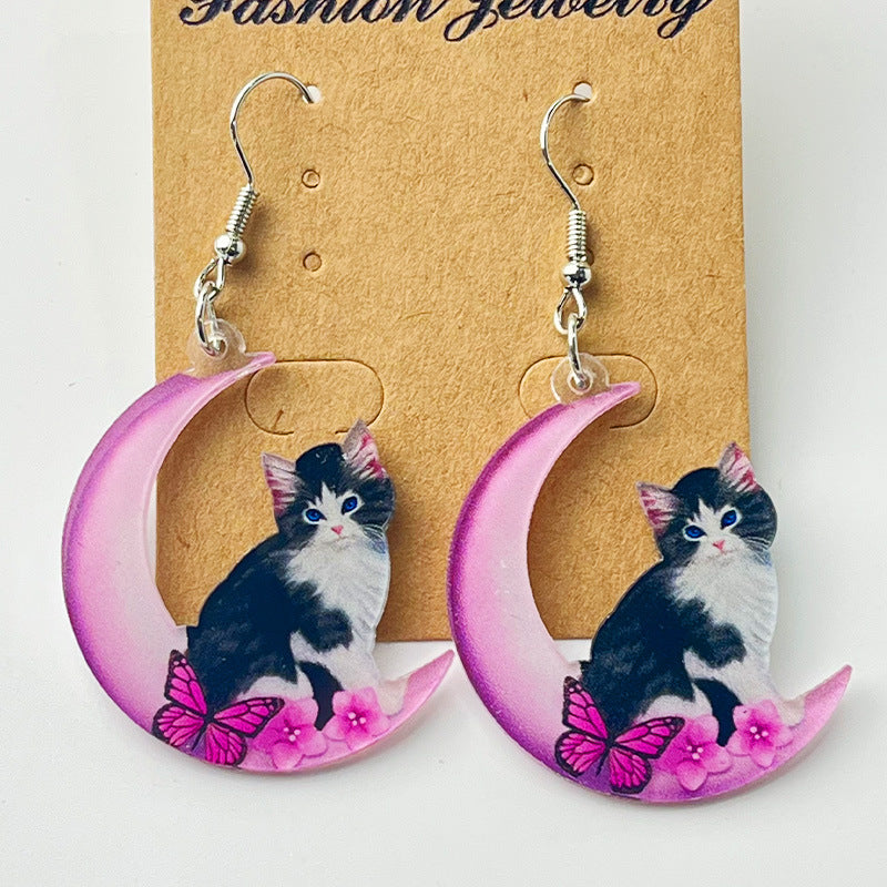 Moon Acrylic Earrings - product image 7