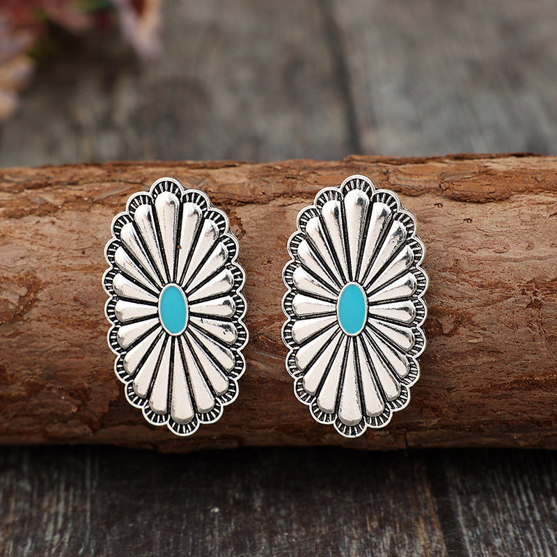 Boho Statement Floral Cross Earrings - product image 4
