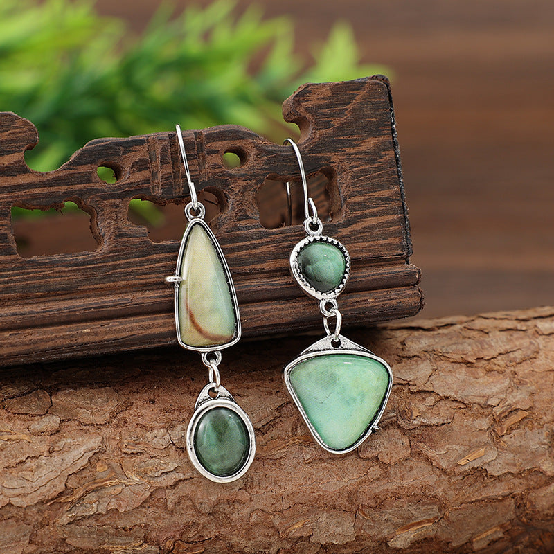 Boho Geometric Cross Earrings - product image 4